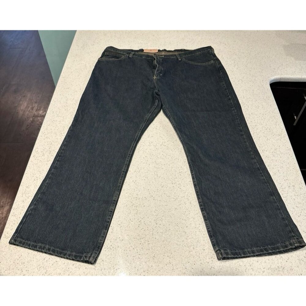Magellan Outdoor Mens Relaxed Fit Boot Cut Size 42X 30 Blue‎ Jeans NEW